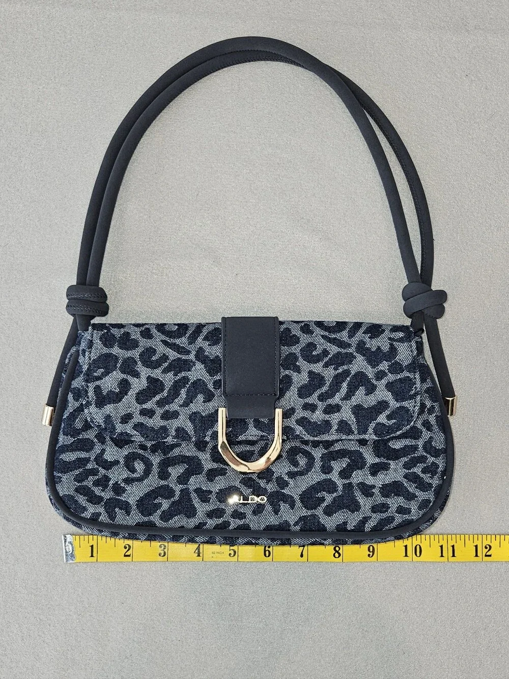 RARE - NWT ALDO Alodalegyn Denim Leopard Print Shoulder Bag – Trendy Y2K